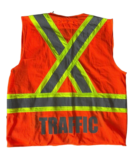 Traffic vest back