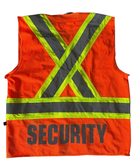 Security vest back